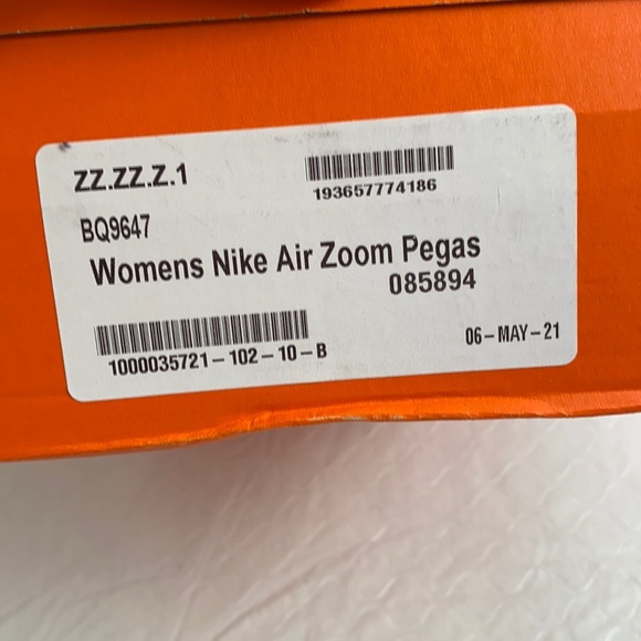 Nike Air Zoom Pegasus 37 Pale Ivory running sneakers size 10 - Picture 10 of 14